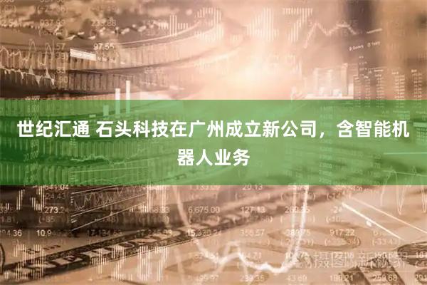 世纪汇通 石头科技在广州成立新公司，含智能机器人业务