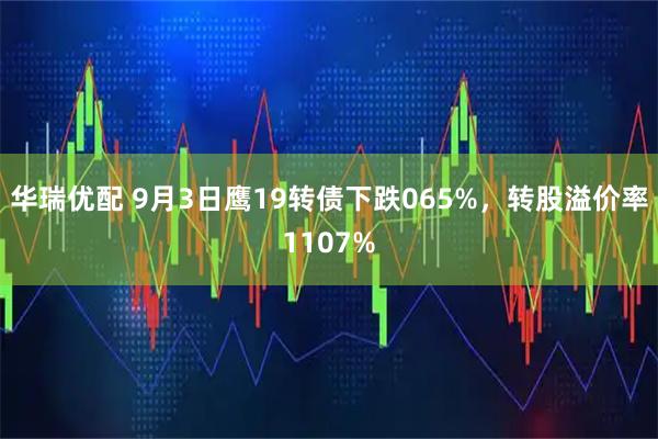 华瑞优配 9月3日鹰19转债下跌065%，转股溢价率1107%